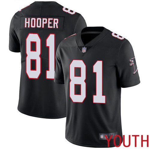 Atlanta Falcons Limited Black Youth Austin Hooper Alternate Jersey NFL Football 81 Vapor Untouchable